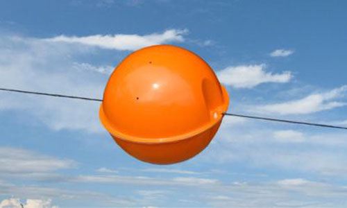 دلیل گذاشتن توپ قرمز بر روی سیم برق چیست؟