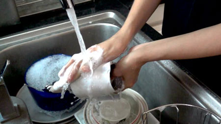 آموزش ظرف شستن, ظرف شستن سریع,سریع تر شستن ظرف ها در نظافت منزل