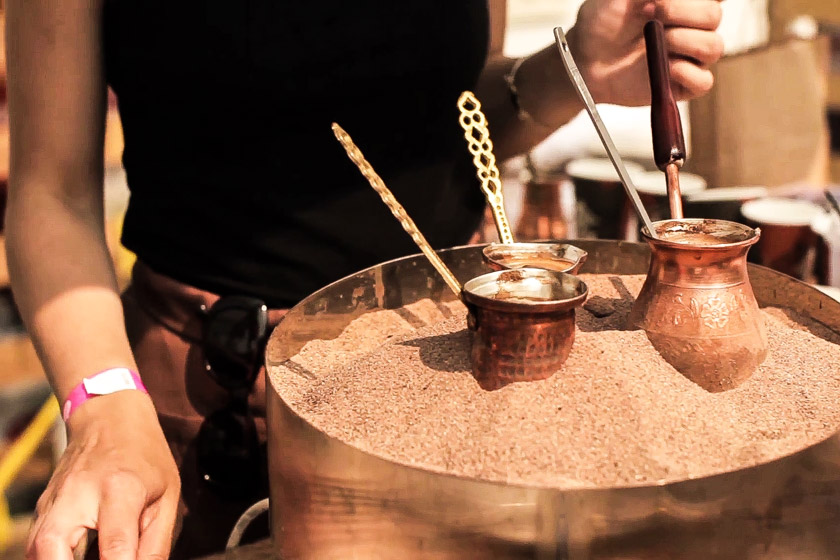 طرز تهیه قهوه ترک با ماسه