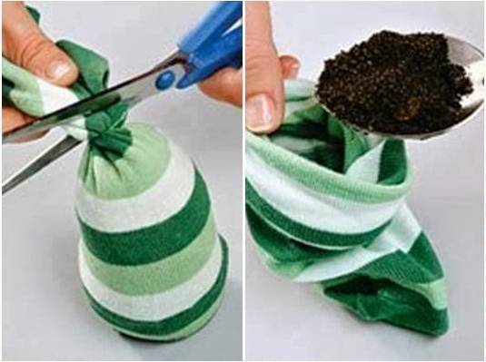 سبزه عید با جوراب