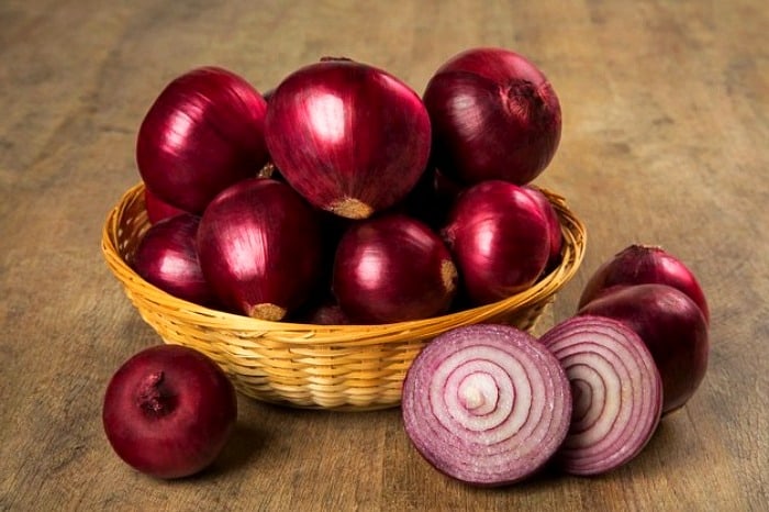 پیاز در فریزر