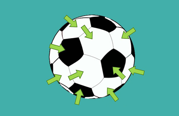 تکه های توپ فوتبال اصل