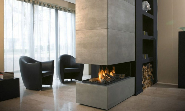 جدیدترین مدلهای شومینه برقی سه طرفه