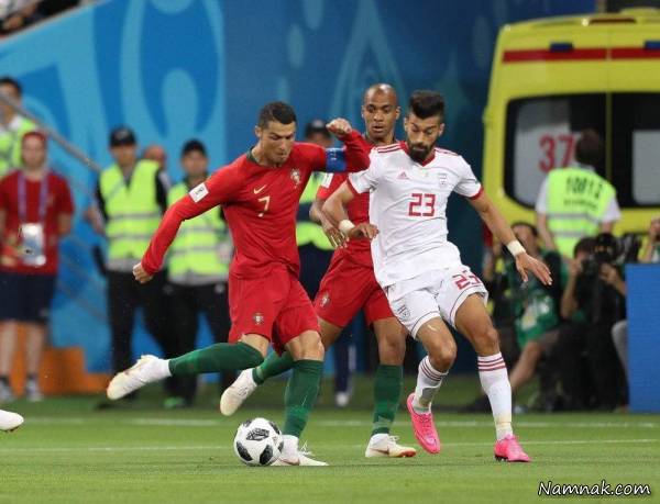 رامین رضاییان در کنار رونالدو