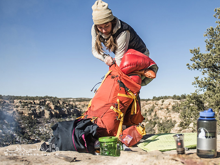 بسته بندی کوله پشتی کوهنوردی
