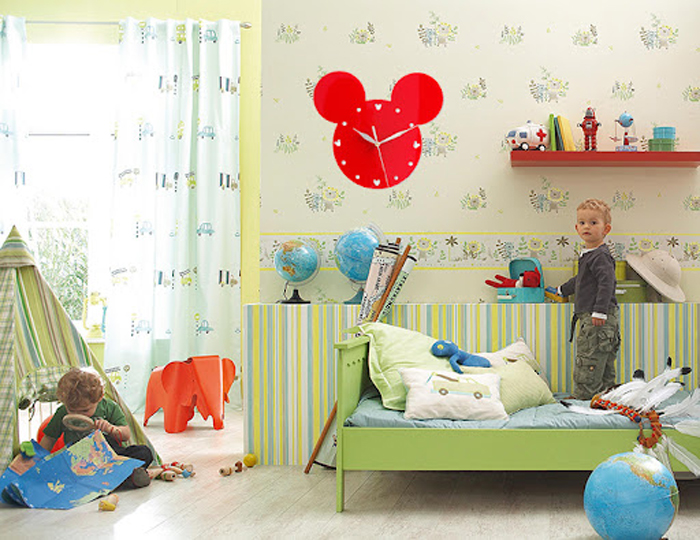 خرید اینترنتی ساعت دیواری اتاق کودک